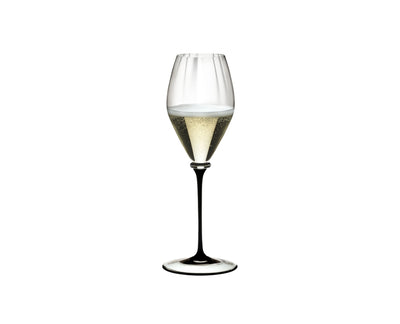 Riedel Fatto A Mano Performance Champagne - Black Stem/Clear Base