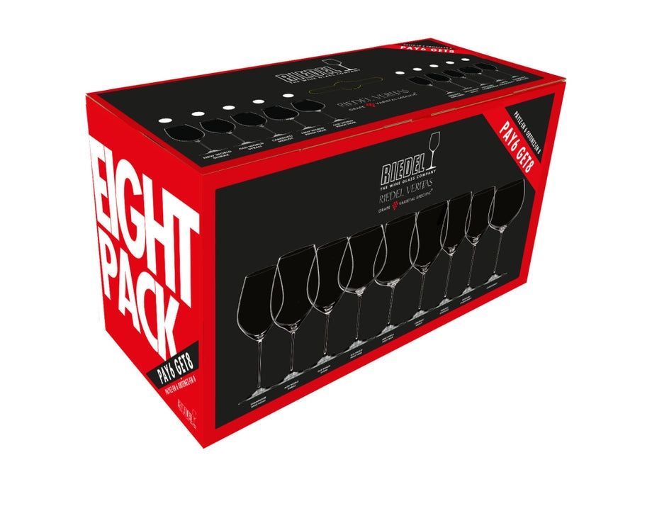 Riedel Veritas Cabernet/Merlot Value Set, Buy 6 Get 8
