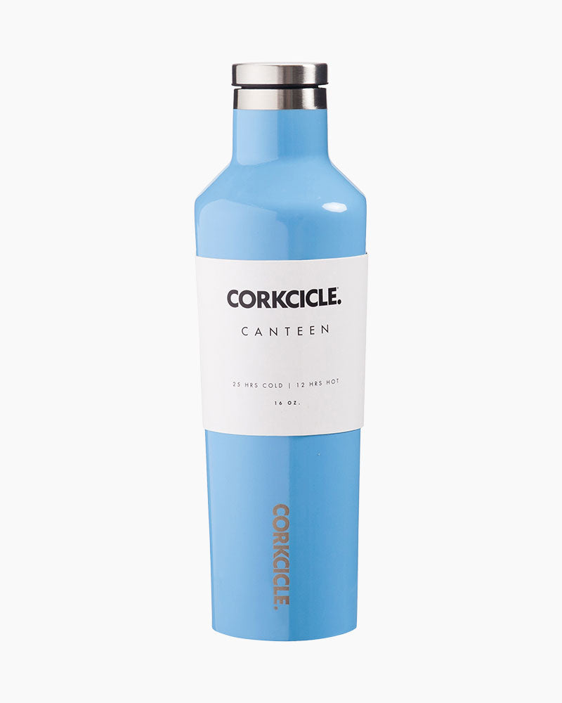 Corkcicle 16 oz. Canteen in Gloss Blue Skies