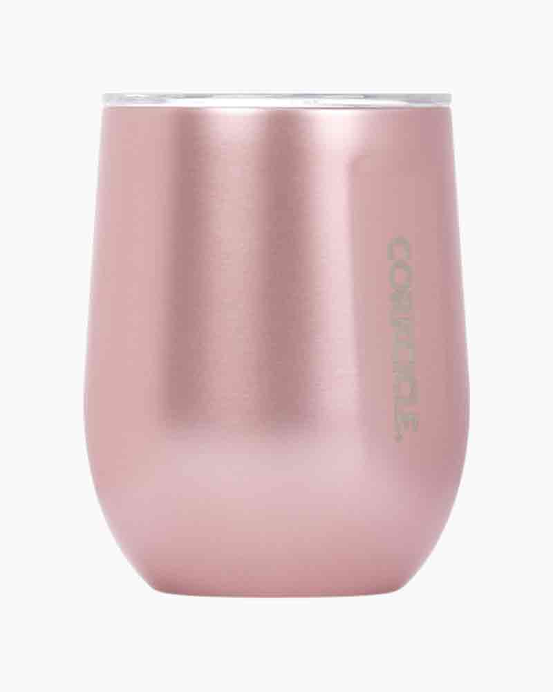 Corkcicle Stemless Wine Cup in Rose Metallic