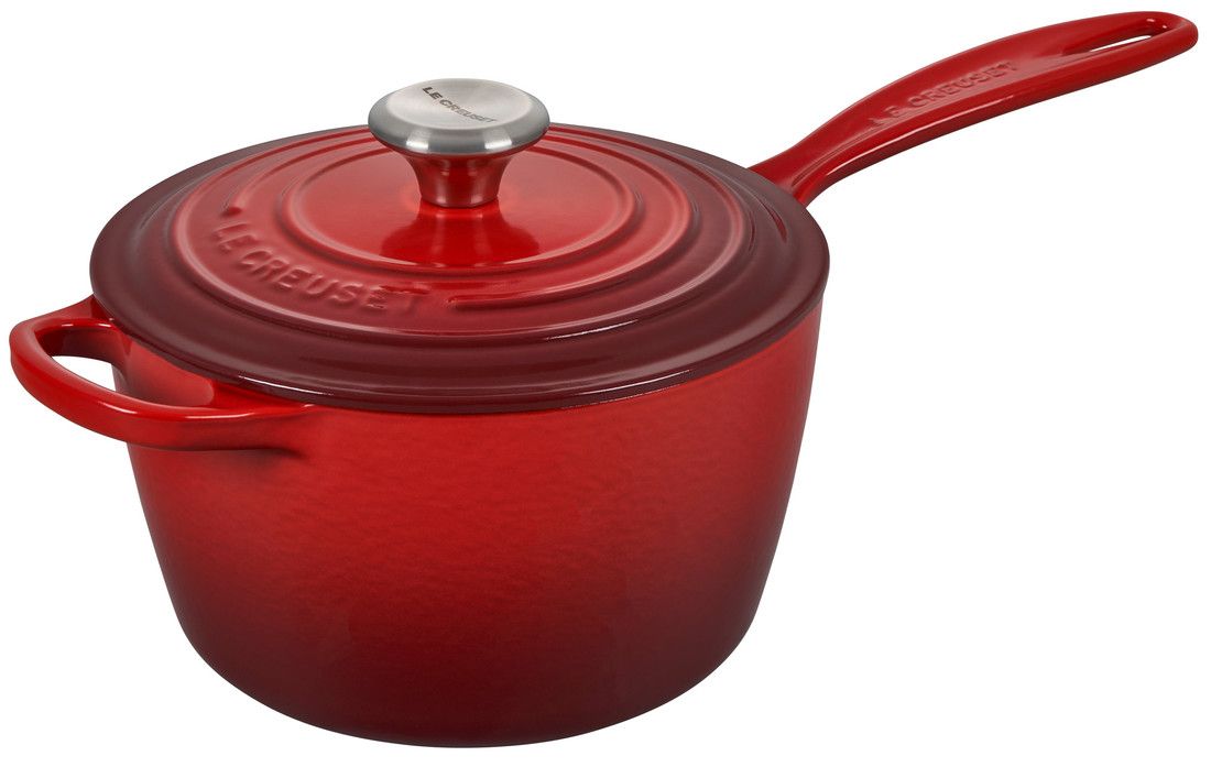 Le Creuset 2.25 Quart Enameled Cast Iron Signature Saucepan - Cerise
