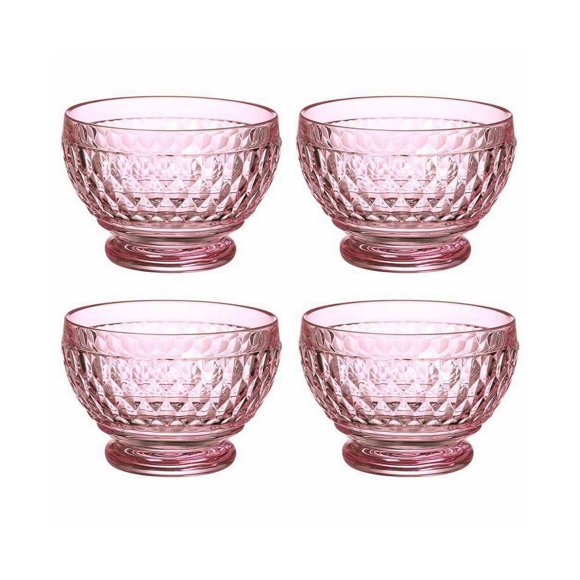 Villeroy & Boch Boston Colored Individual Bowls, Set of 4, Rose, 14.5 oz