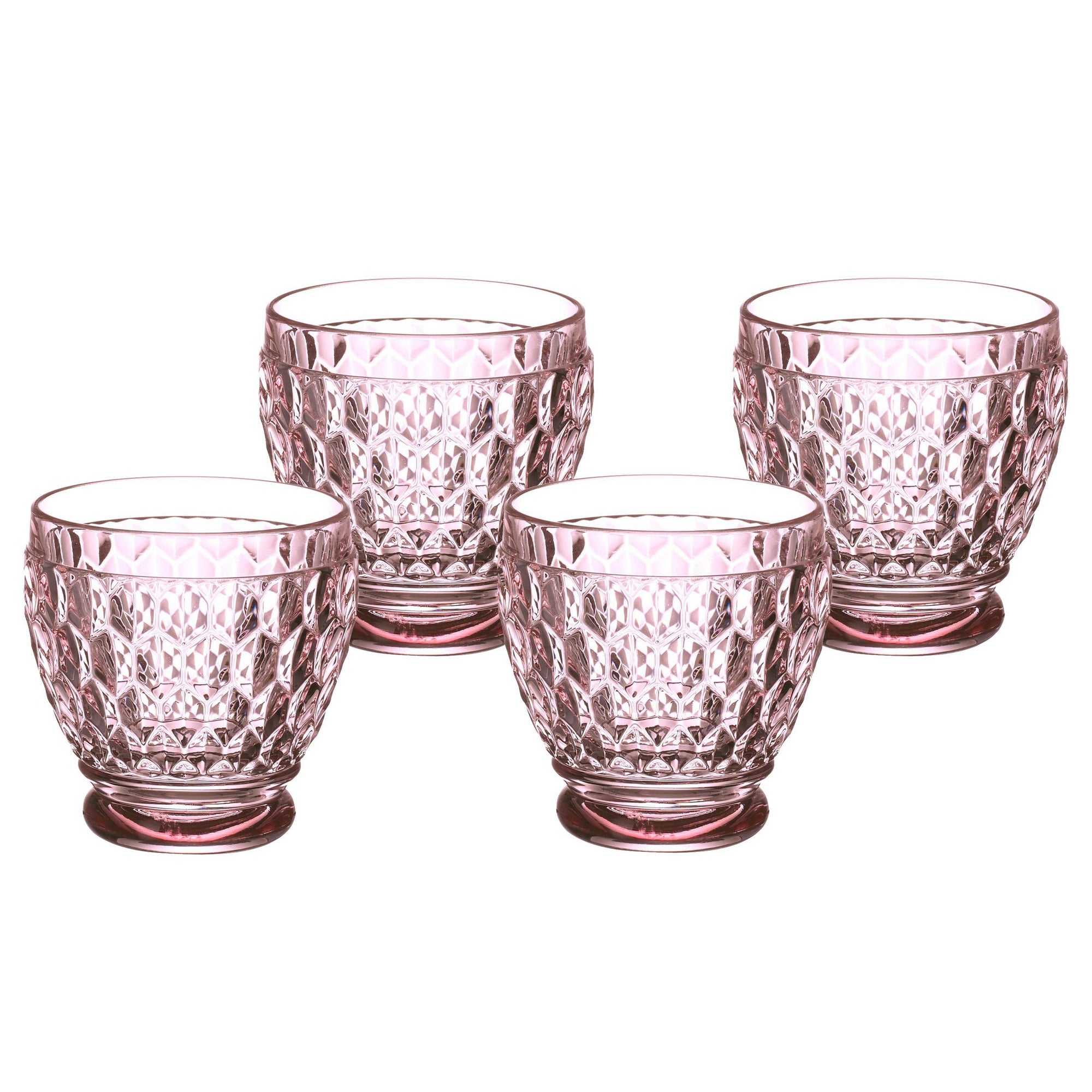 Villeroy & Boch Boston Colored Shot Glasses, Set of 4, Rose, 2.75 oz