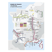 Metro Wine Map of France