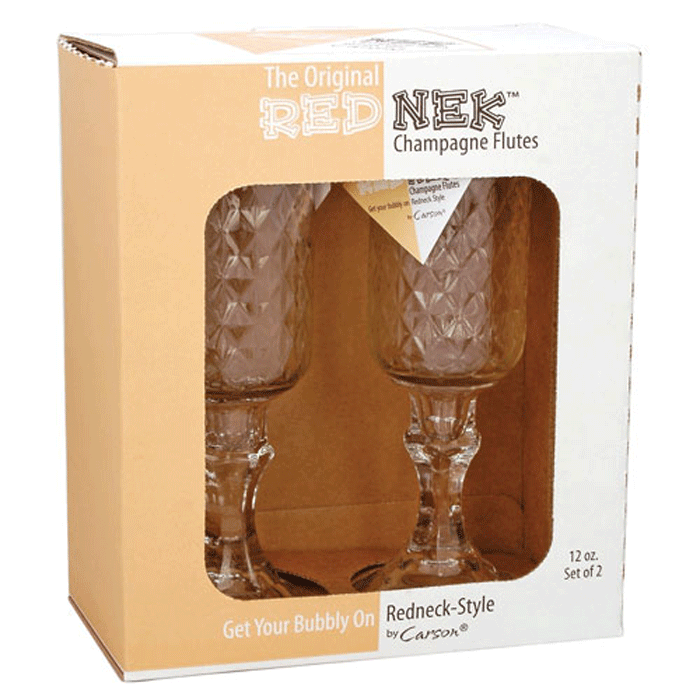The RedNek Champagne Flutes