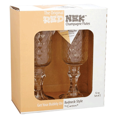 The RedNek Champagne Flutes