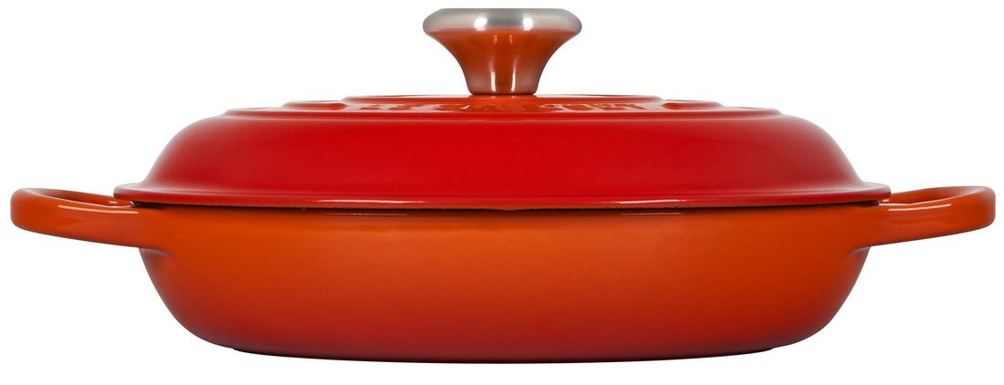 Le Creuset 1.5 Quart Signature Cast Iron Braiser - Flame