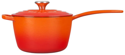 Le Creuset 1.75 Quart Enameled Cast Iron Signature Saucepan - Flame