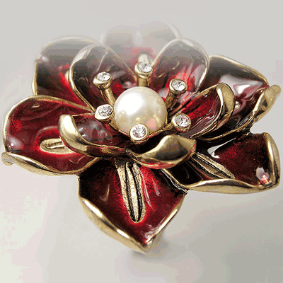 Crimson Flower Bottle Stopper