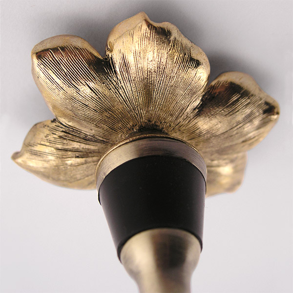 Crimson Flower Bottle Stopper