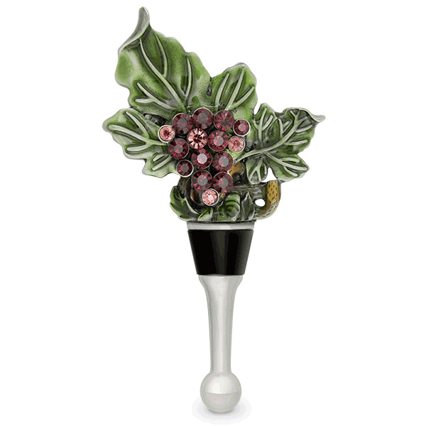 Grapevine Enamel Bottle Stopper