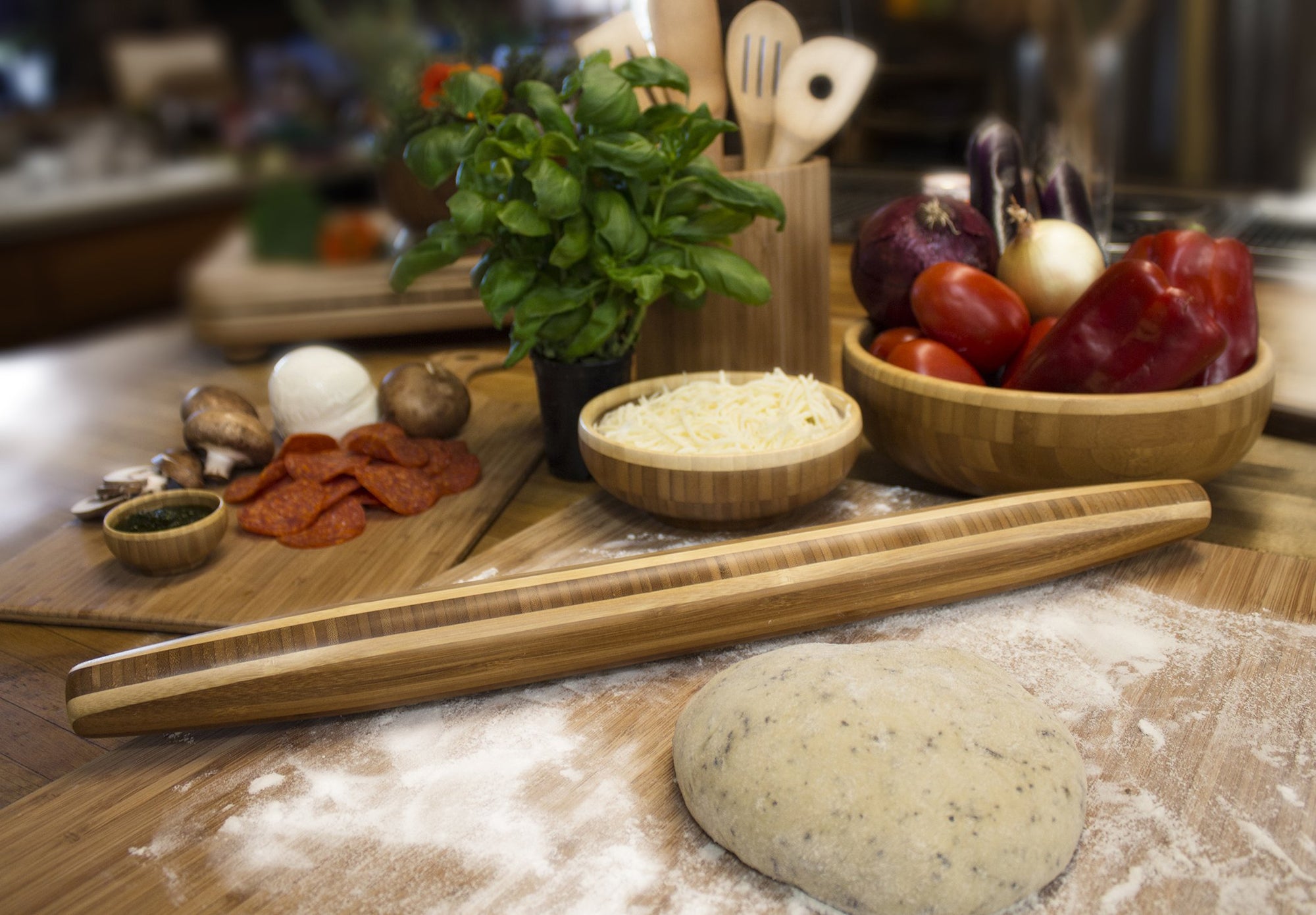 Totally Bamboo Tapered Rolling Pin