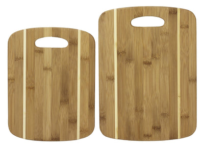 Totally Bamboo 2Pc Stripe Cutting Board Set