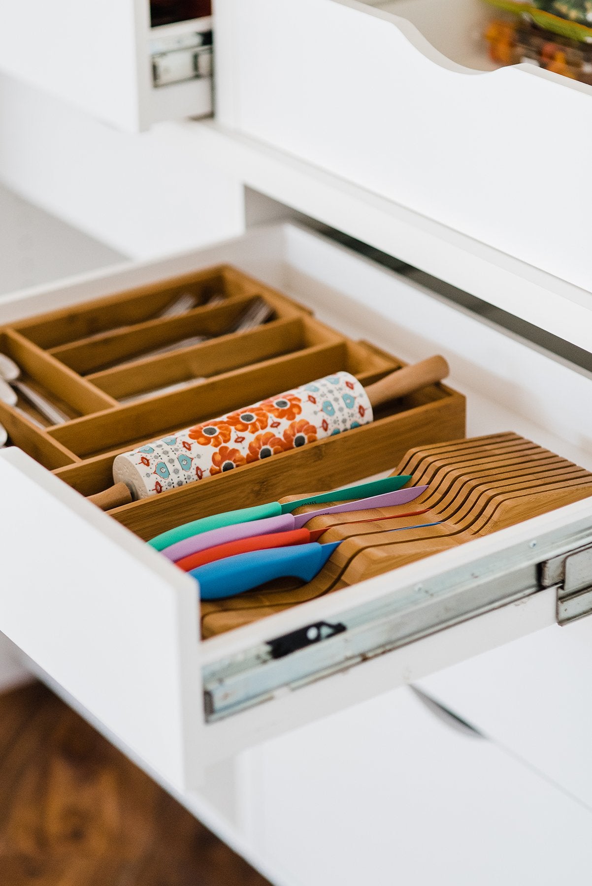 Totally Bamboo Expandable Utensil Drawer Organizer