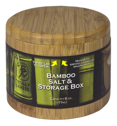 Totally Bamboo Round Salt Box