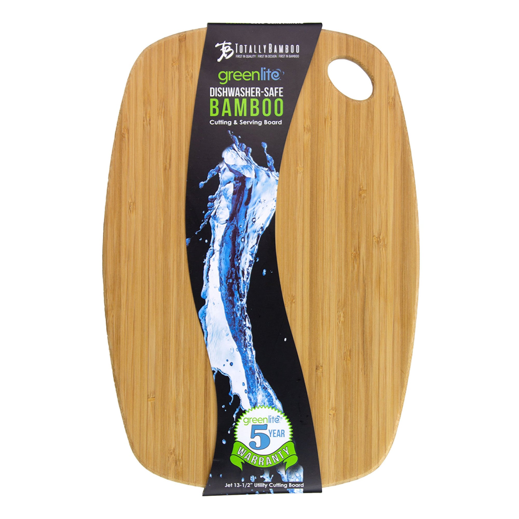Totally Bamboo GreenLite Jet Series 13-1/2 Dishwasher-Safe Cutting Board
