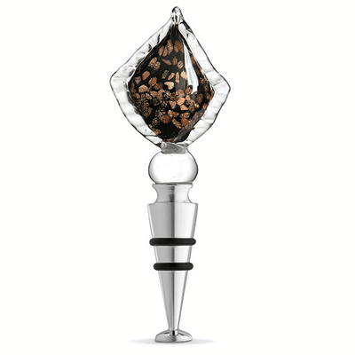 Black Leaf Bottle Stopper
