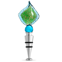 Aqua Leaf Bottle Stopper