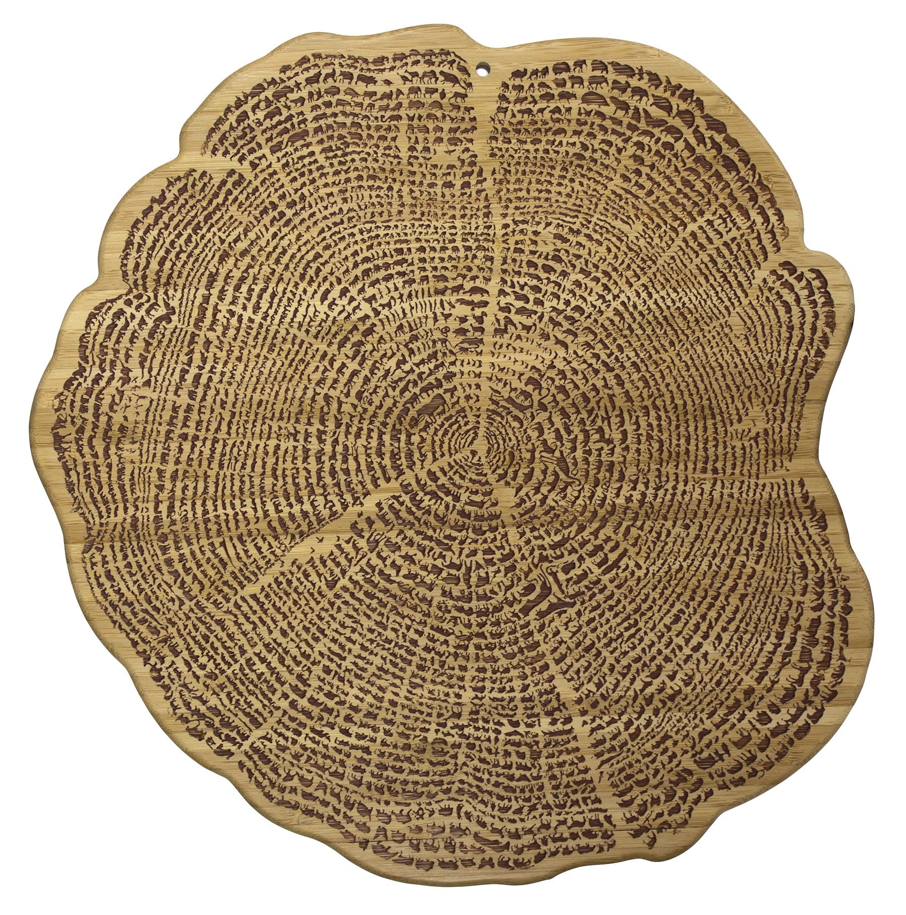 Totally Bamboo 13 Inch Tree Of Life Serving Board