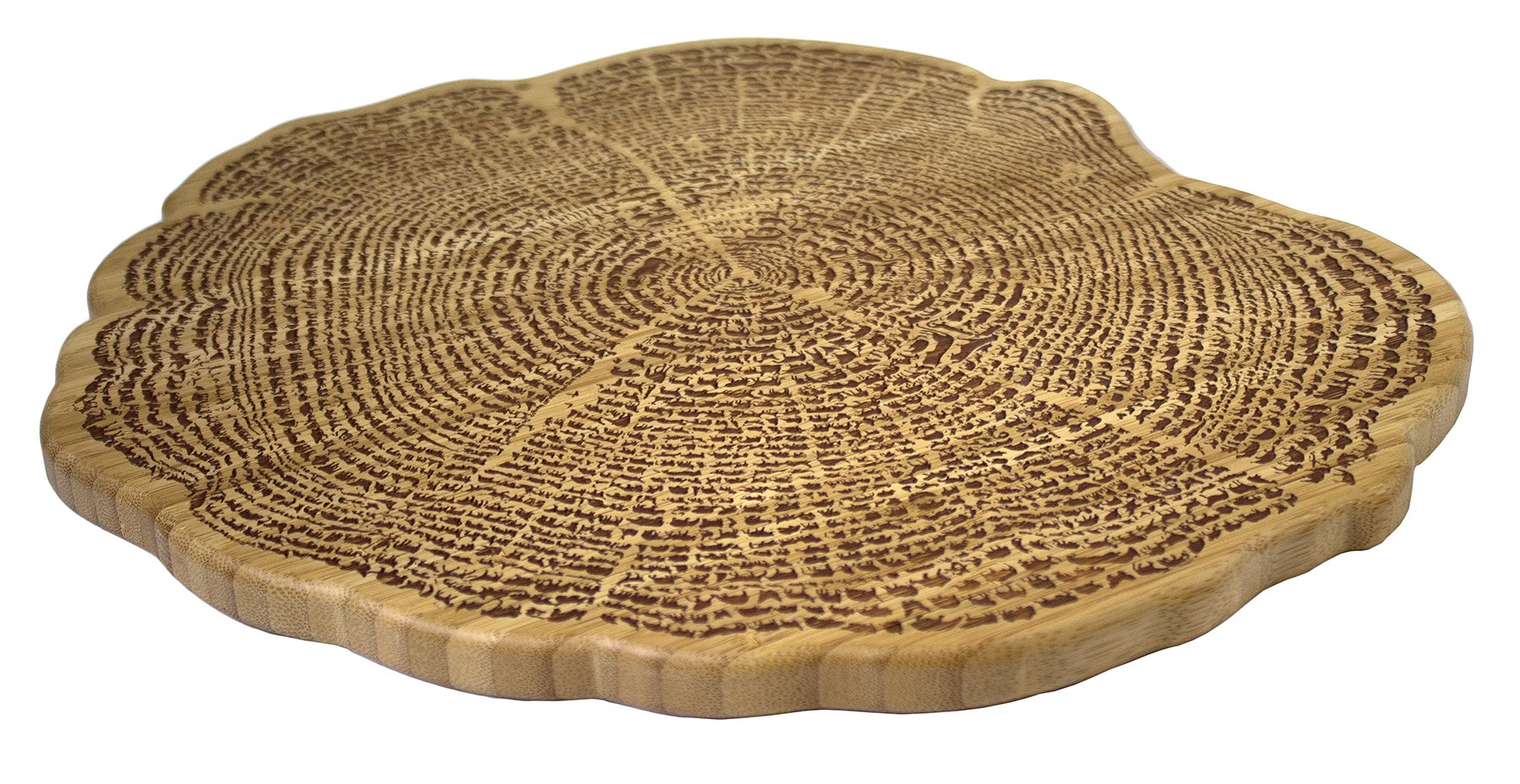 Totally Bamboo 13 Inch Tree Of Life Serving Board
