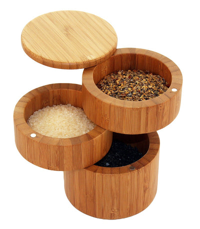 Totally Bamboo 3 Tier Salt Box