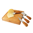 True Fabrications Bamboo Cheese Board and Tool Set