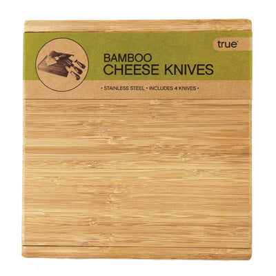 True Fabrications Bamboo Cheese Board and Tool Set