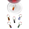 True Fabrications Glass Flip Flop Wine Charms