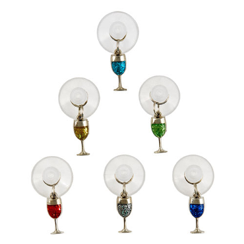 True Fabrications Glitter Wine Charms