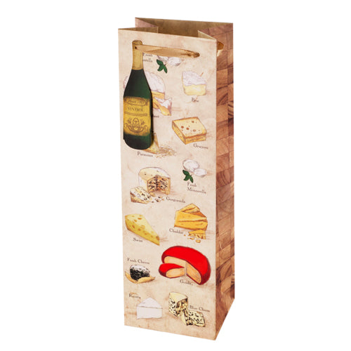 True Fabrications Say Cheese! - Illustrated Wine Bag