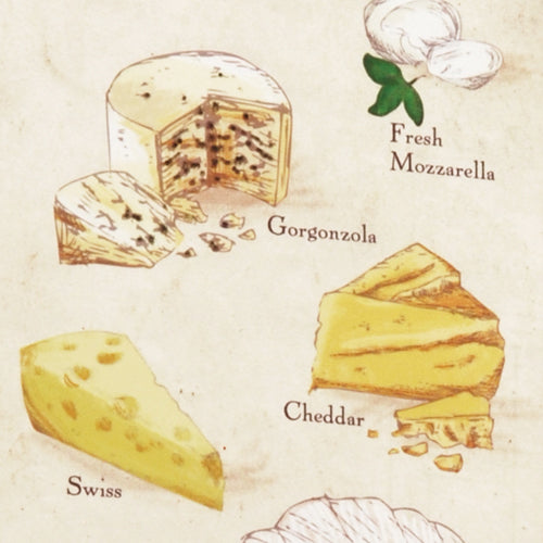 True Fabrications Say Cheese! - Illustrated Wine Bag