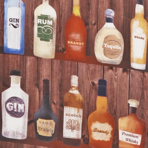 True Fabrications Saloon Sack Illustrated Wine Bag