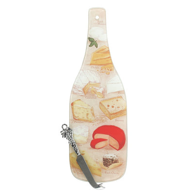 True Fabrications Say Cheese! Glass Cheese Board