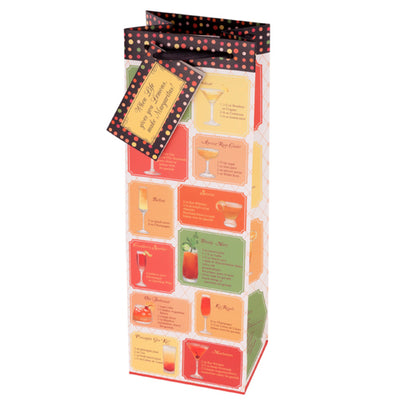 True Fabrications "Cocktail Creations" Illustrated Wine Bag