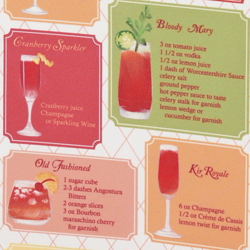 True Fabrications "Cocktail Creations" Illustrated Wine Bag