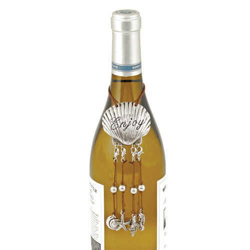 True Fabrications Shell Bottle Necklace Wine Charms