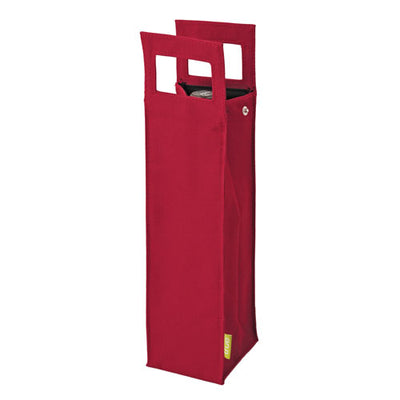 True Fabrications 1-Bottle Red Insulated Tote
