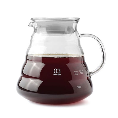 Hario V60 Clear Glass Range Coffee Server, 800 mL/0.8 QT