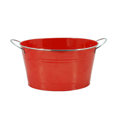 True Fabrications Country Home Big Red Galvanized Tub