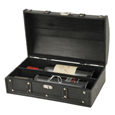 True Fabrications 2-Bottle Antique Black Wine Box