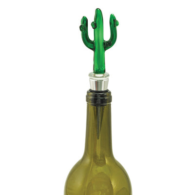 True Fabrications Glass Cactus Bottle Stopper