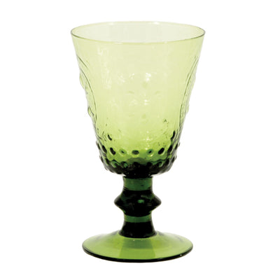 True Fabrications Lime Embossed Goblet