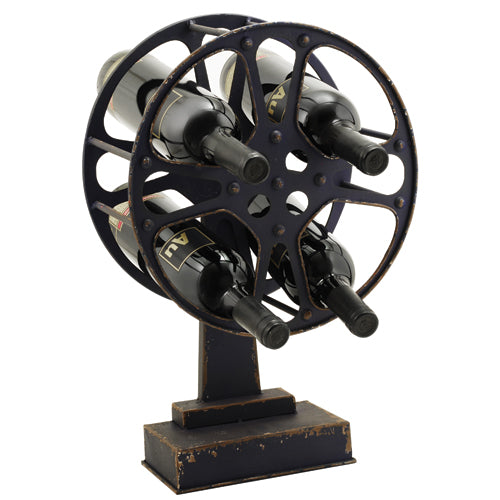 True Fabrications Movie Reel Wine Rack