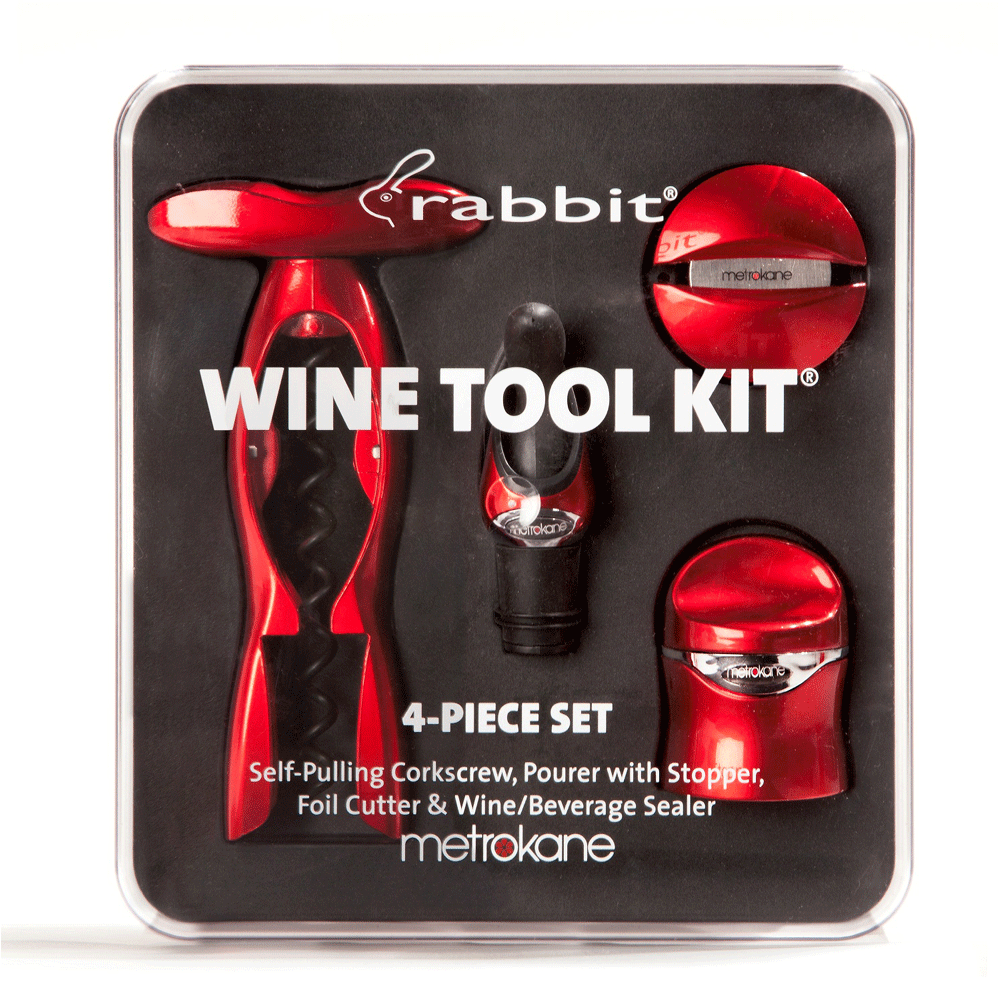 Metrokane Wine Tool Kit - Red