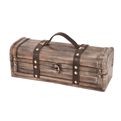 True Fabrications Medici Whitewashed Single Bottle Wine Box