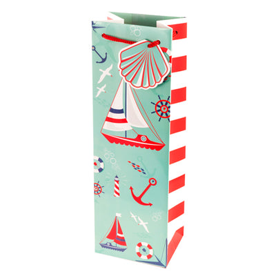 True Fabrications Nautical Wine Gift Bag
