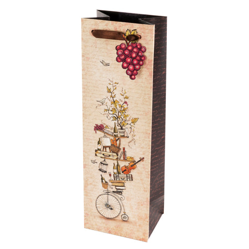 True Fabrications Bicycle Wine Gift Bag