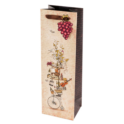 True Fabrications Bicycle Wine Gift Bag