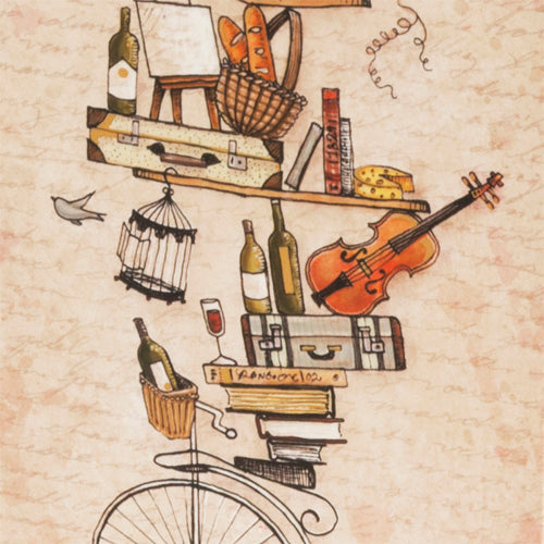 True Fabrications Bicycle Wine Gift Bag