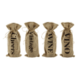 True Fabrications Assorted Message on a Bottle Jute Sack